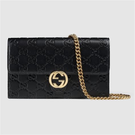 gucci chain link wallet|Gucci signature wallet on chain.